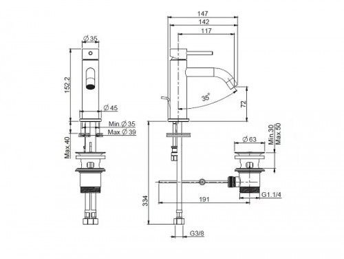 Смеситель для раковины Fima Carlo Frattini Spillo Up F3031XSOS цвет Никель