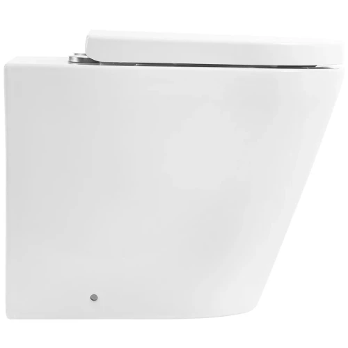 Унитаз BelBagno Flay-R BB1003CBR/BB865SC приставной с сиденьем Микролифт фаянс приставной