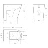 Унитаз BelBagno Flay-R BB1003CBR/BB865SC приставной с сиденьем Микролифт фаянс приставной