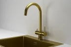 Смеситель для кухни Granula Kitchen Space 7104 цвет Золото сатин