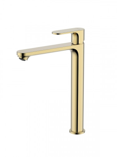 Смеситель для раковины Aquatek Альфа AQ1904BG цвет Золото шлифованное