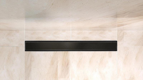 Душевой лоток BelBagno Luce BB-LD-LUCE-80-NERO с Черной матовой решеткой / под плитку