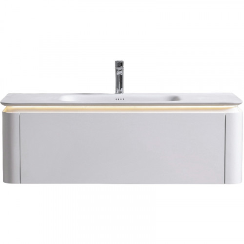 Тумба с раковиной Black&amp;White Universe U925.1200 120 9251200 подвесная Milk white МДФ / ЛДСП