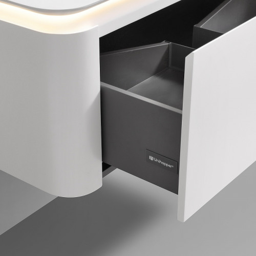 Тумба с раковиной Black&amp;White Universe U925.1200 120 9251200 подвесная Milk white МДФ / ЛДСП