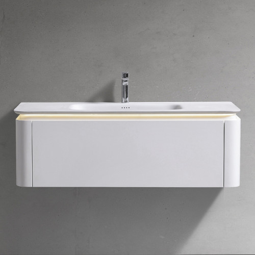 Тумба с раковиной Black&amp;White Universe U925.1200 120 9251200 подвесная Milk white МДФ / ЛДСП