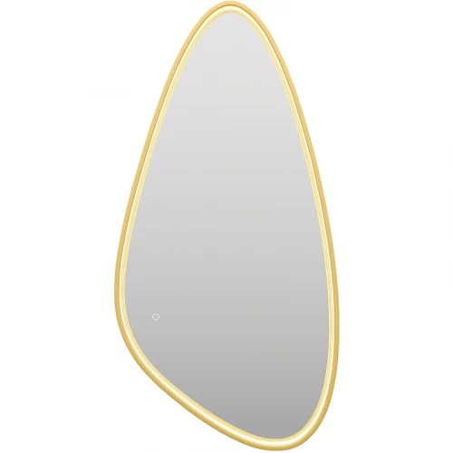 Зеркало Brevita Venus 60 VEN-Var-060-gold с подсветкой Золото матовое с сенсорным выключателем стекло