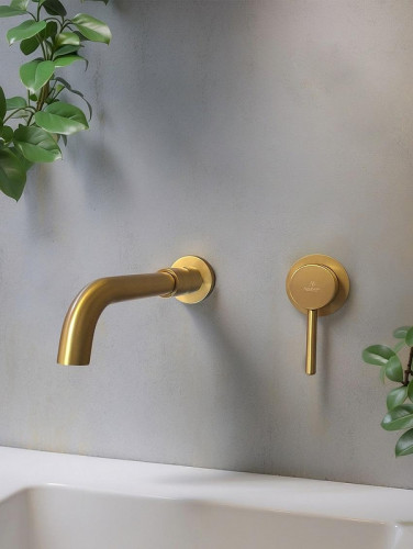 Смеситель для раковины AltroBagno Metropoli 010505 OrSp цвет Золото матовое
