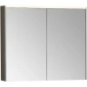 Зеркальный шкаф Vitra 80 66911 с подсветкой Антрацит глянцевый МДФ / ЛДСП, стекло