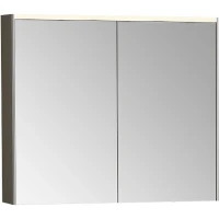Зеркальный шкаф Vitra 80 66911 с подсветкой Антрацит глянцевый МДФ / ЛДСП, стекло