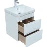 Комплект мебели для ванной Aquanet София 50 274191 подвесной Белый глянец МДФ / ЛДСП