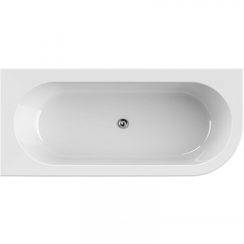 Акриловая ванна Cezares Slim 179x79 L SLIM CORNER-180-80-60-L-NERO-SET без гидромассажа