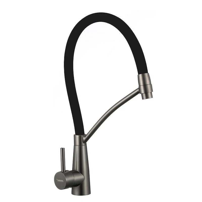 Смеситель для кухни Fmark FS8255Q-01 цвет Графит Черный