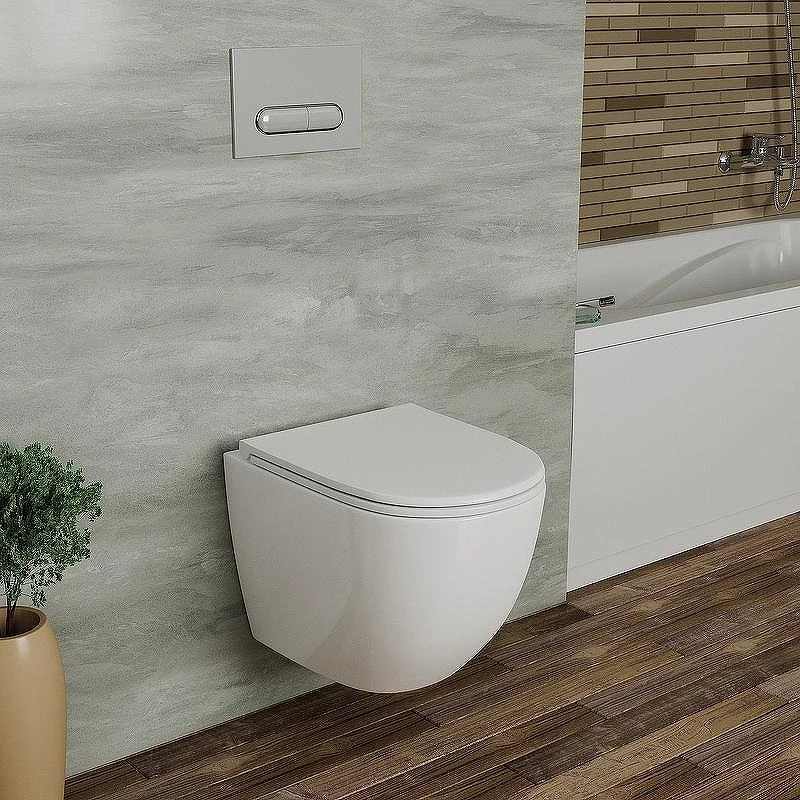 Унитаз подвесной D&K Matrix DT1396516 с сиденьем Микролифт