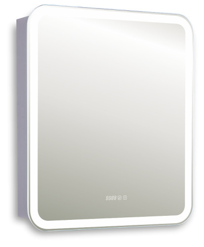 Зеркальный шкаф Silver Mirrors Фиджи 70 R LED-00002978 с подсветкой цвет Белый