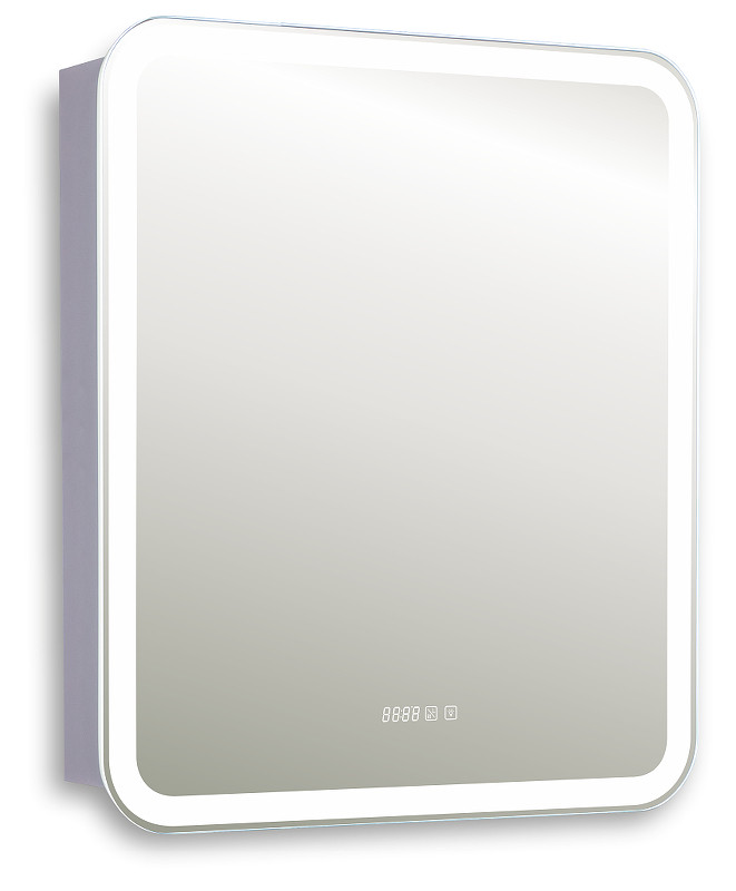 Зеркальный шкаф Silver Mirrors Фиджи 70 R LED-00002978 с подсветкой цвет Белый