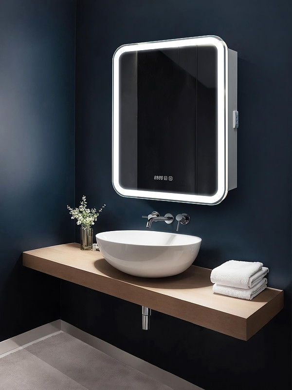 Зеркальный шкаф Silver Mirrors Фиджи 70 R LED-00002978 с подсветкой цвет Белый