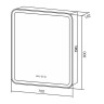 Зеркальный шкаф Silver Mirrors Фиджи 70 R LED-00002978 с подсветкой цвет Белый