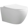 Комплект унитаза Ceruttispa Orlter Aria Tornado CT9955 с инсталляцией Berges Atom 410 040340 с сиденьем Микролифт и Черной матовой клавишей смыва фарфор подвесной