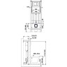 Комплект унитаза Ceruttispa Orlter Aria Tornado CT9955 с инсталляцией Berges Atom 410 040340 с сиденьем Микролифт и Черной матовой клавишей смыва фарфор подвесной