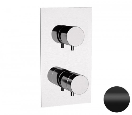 Смеситель для душа Remer Elegance NT92QKBNO с термостатом цвет Черный матовый