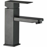 Смеситель для раковины WesnaArt Kubus KUB13-210Black Черный матовый латунь