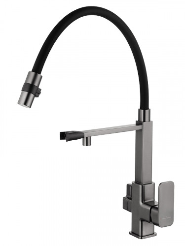 Смеситель для кухни Wonzon &amp; Woghand WW-88458012-BGM цвет Темный графит