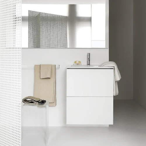 Тумба с раковиной Laufen Kartell 60 8.6033.3.640.104.1 подвесная Белая матовая