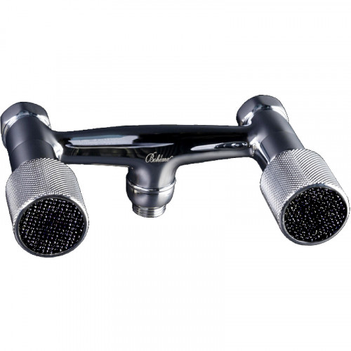 Смеситель для душа Boheme Royal Cristal 274-Royal/CRSTBlack Хром латунь на стену