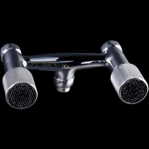 Смеситель для душа Boheme Royal Cristal 274-Royal/CRSTBlack Хром латунь на стену