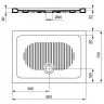 Керамический поддон для душа Ideal Standard Connect 90X70 T267001 цвет Euro White / Евробелый