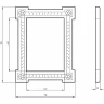 Зеркало Migliore CDB 70 26528 Золото стекло