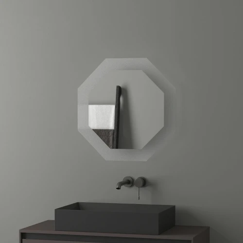 Зеркало Evoform Ledshine 60x60 BY 2503 с подсветкой 19 W - без выключателя - нейтральный белый свет стекло