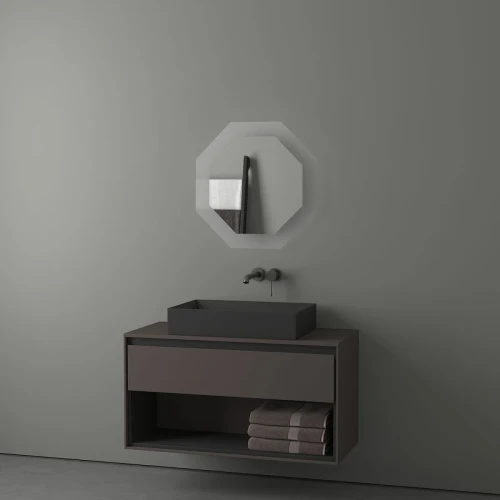 Зеркало Evoform Ledshine 60x60 BY 2503 с подсветкой 19 W - без выключателя - нейтральный белый свет стекло