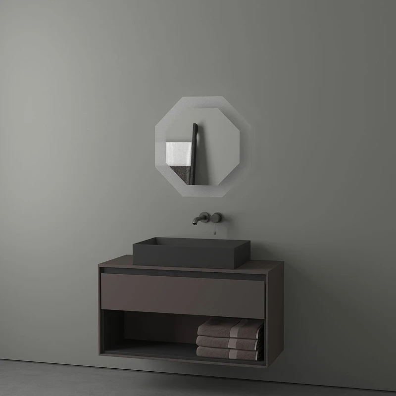 Зеркало Evoform Ledshine 60x60 BY 2503 с подсветкой 19 W - без выключателя - нейтральный белый свет стекло