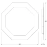 Зеркало Evoform Ledshine 60x60 BY 2503 с подсветкой 19 W - без выключателя - нейтральный белый свет стекло