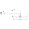 Верхний душ Bossini Cosmo H70596I.043 Сатинированное золото