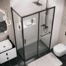 Душевая стенка Grossman Style 90 200.K33.05.90.21.00 профиль Черный матовый стекло прозрачное
