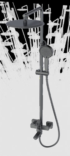 Душевая система Wonzon &amp; Woghand Frame WW-88739010-BGM цвет Темный графит