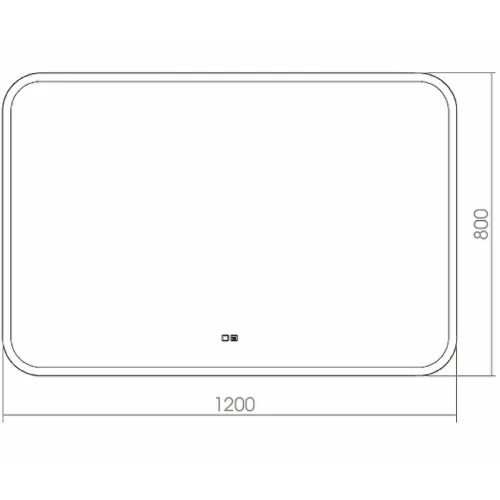 Зеркало Silver Mirrors Стив-2 120 ФР-00002225 с подсветкой с сенсорным выключателем и подогревом стекло