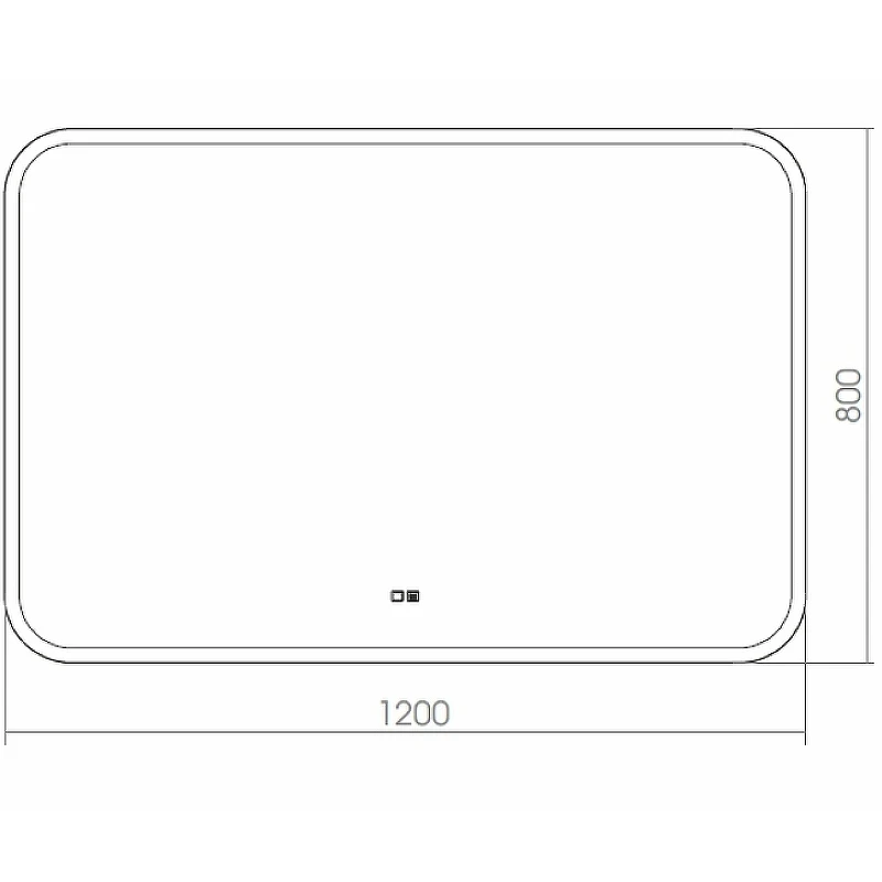 Зеркало Silver Mirrors Стив-2 120 ФР-00002225 с подсветкой с сенсорным выключателем и подогревом стекло