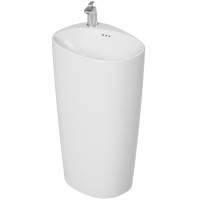 Раковина Laguraty 52 2100W Белая фаянс напольный