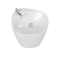 Раковина Laguraty 52 2100W Белая фаянс напольный