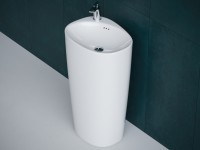 Раковина Laguraty 52 2100W Белая фаянс напольный