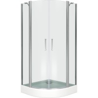 Душевой уголок Good Door Pandora R-80-C-CH 80х80 профиль Хром стекло прозрачное