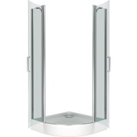 Душевой уголок Good Door Pandora R-80-C-CH 80х80 профиль Хром стекло прозрачное