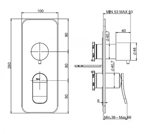 Смеситель для душа Fima Carlo Frattini Flo F3809X6BS цвет Шампань