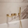 Смеситель для ванны Vincea Дайс (Dice) VBTW-6D1BG цвет Брашированное золото