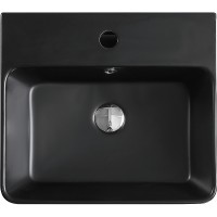 Раковина Esbano Circon 46 ESRNCIRC46MB Черная матовая фаянс накладная