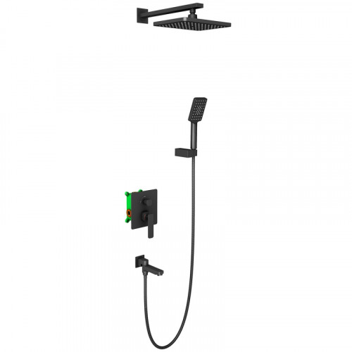 Душевая система Timo Torne SX-4399/03SM Черный латунь встраиваемый