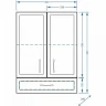 Подвесной шкаф Stella Polar Концепт 60 SP-00000141 Белый